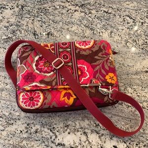 Vera Bradley hard shell pink and orange laptop case